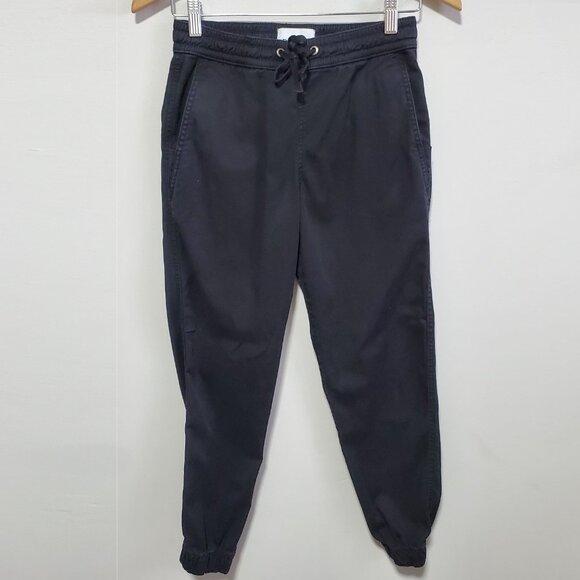 DUER DU/ER Live Lite Twill Joggers Pants Pull-On Stretch Black Women's XS x 27" - Picture 2 of 16